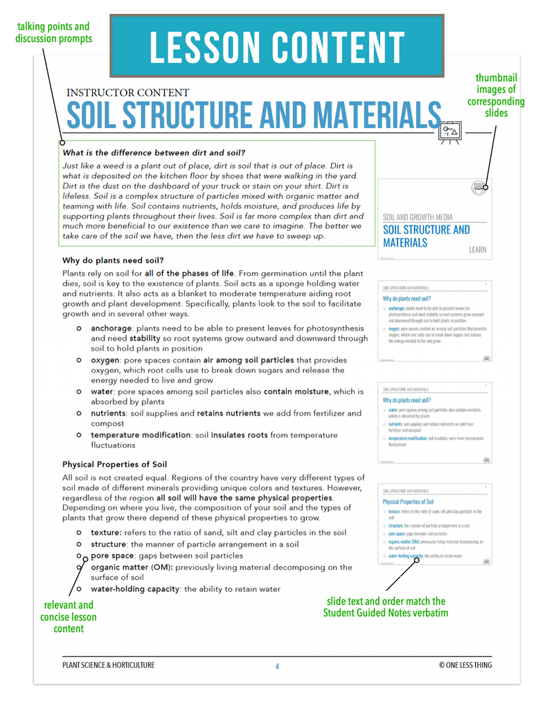 Load image into Gallery viewer, CCPLT06.1 Soil Structure and Materials, Plant Science Complete Curriculum