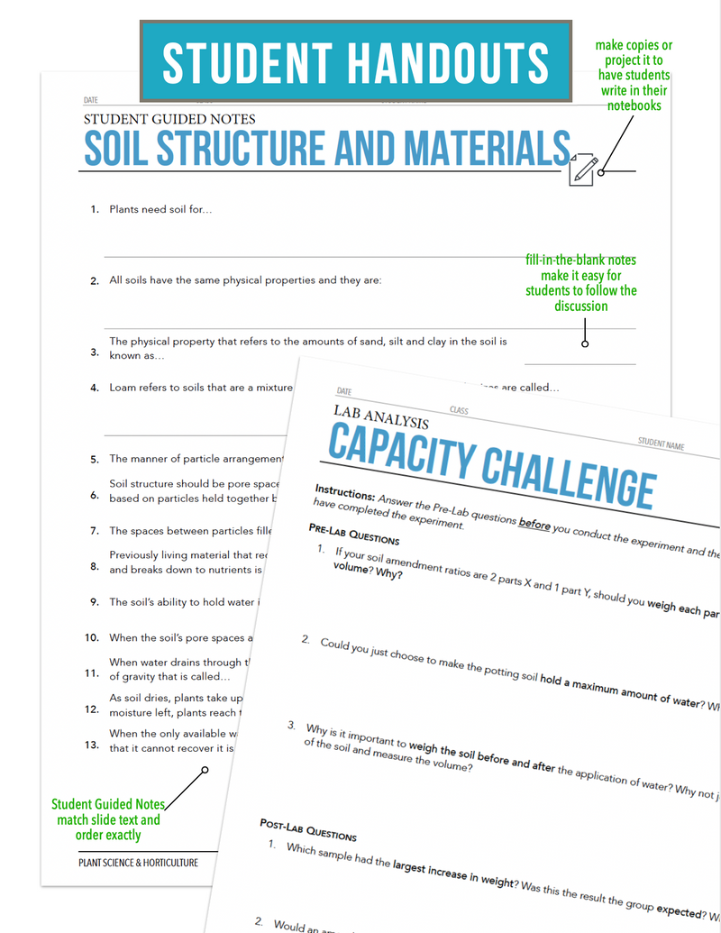 Load image into Gallery viewer, CCPLT06.1 Soil Structure and Materials, Plant Science Complete Curriculum