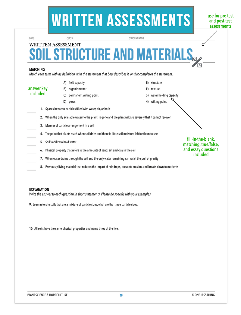 Load image into Gallery viewer, CCPLT06.1 Soil Structure and Materials, Plant Science Complete Curriculum