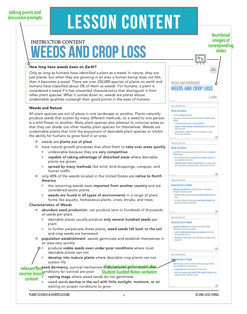 Load image into Gallery viewer, CCPLT09.1 Weeds and Crop Loss, Plant Science Complete Curriculum