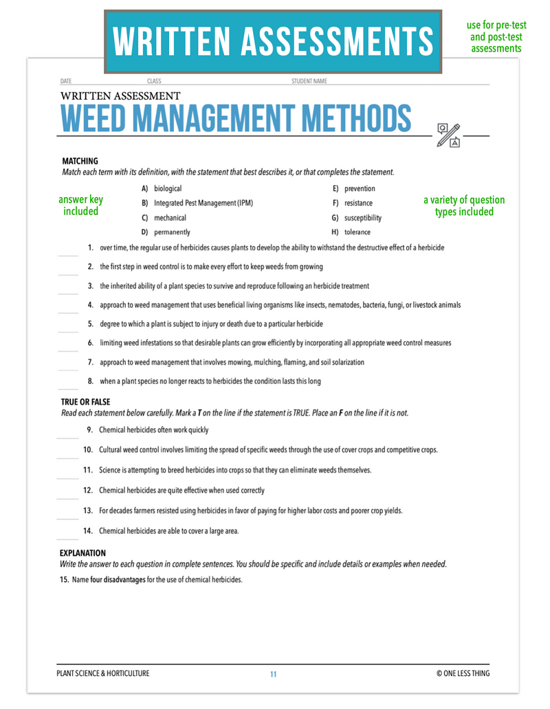 Load image into Gallery viewer, CCPLT09.2 Weed Management Methods, Plant Science Complete Curriculum