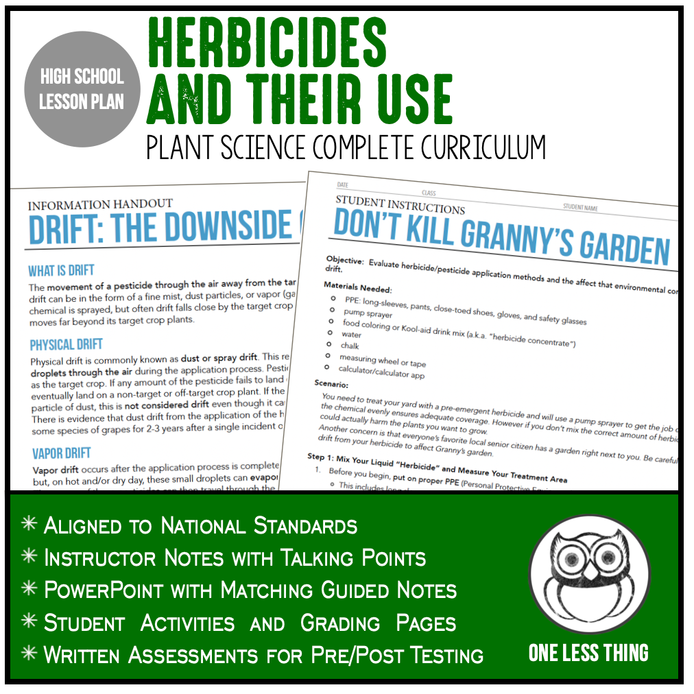 CCPLT09.3 Herbicides and Their Use, Plant Science Complete Curriculum