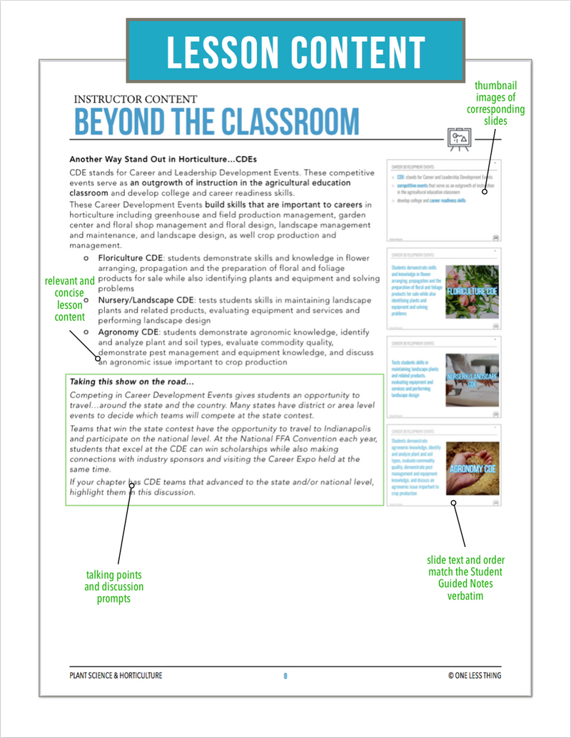 Load image into Gallery viewer, CCPLT01.2 Beyond the Classroom, Plant Science Complete Curriculum