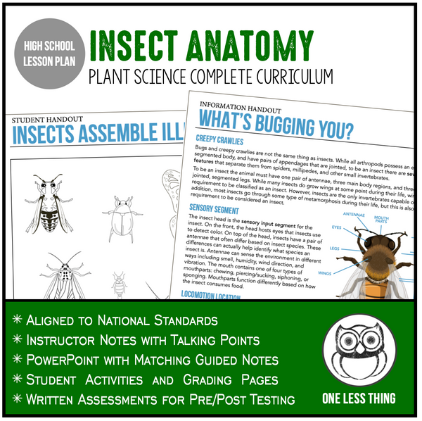 CCPLT10.1 Insect Anatomy, Plant Science Complete Curriculum