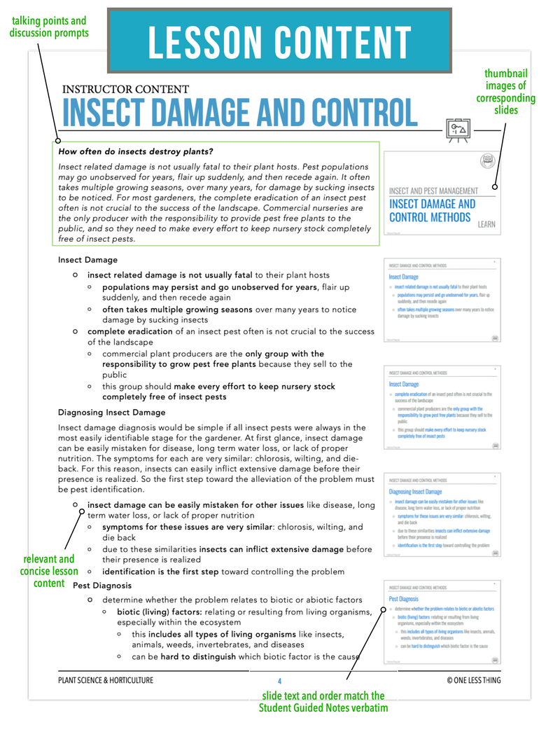 Load image into Gallery viewer, CCPLT10.3 Insect Damage and Control, Plant Science Complete Curriculum