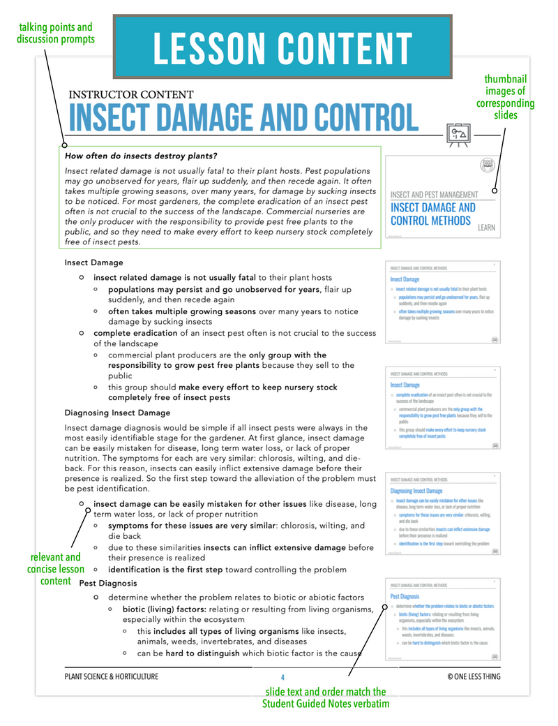 Load image into Gallery viewer, CCPLT10.3 Insect Damage and Control, Plant Science Complete Curriculum