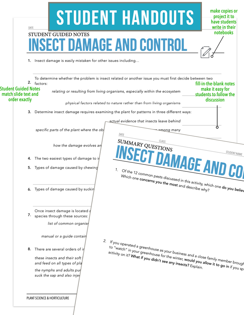 Load image into Gallery viewer, CCPLT10.3 Insect Damage and Control, Plant Science Complete Curriculum