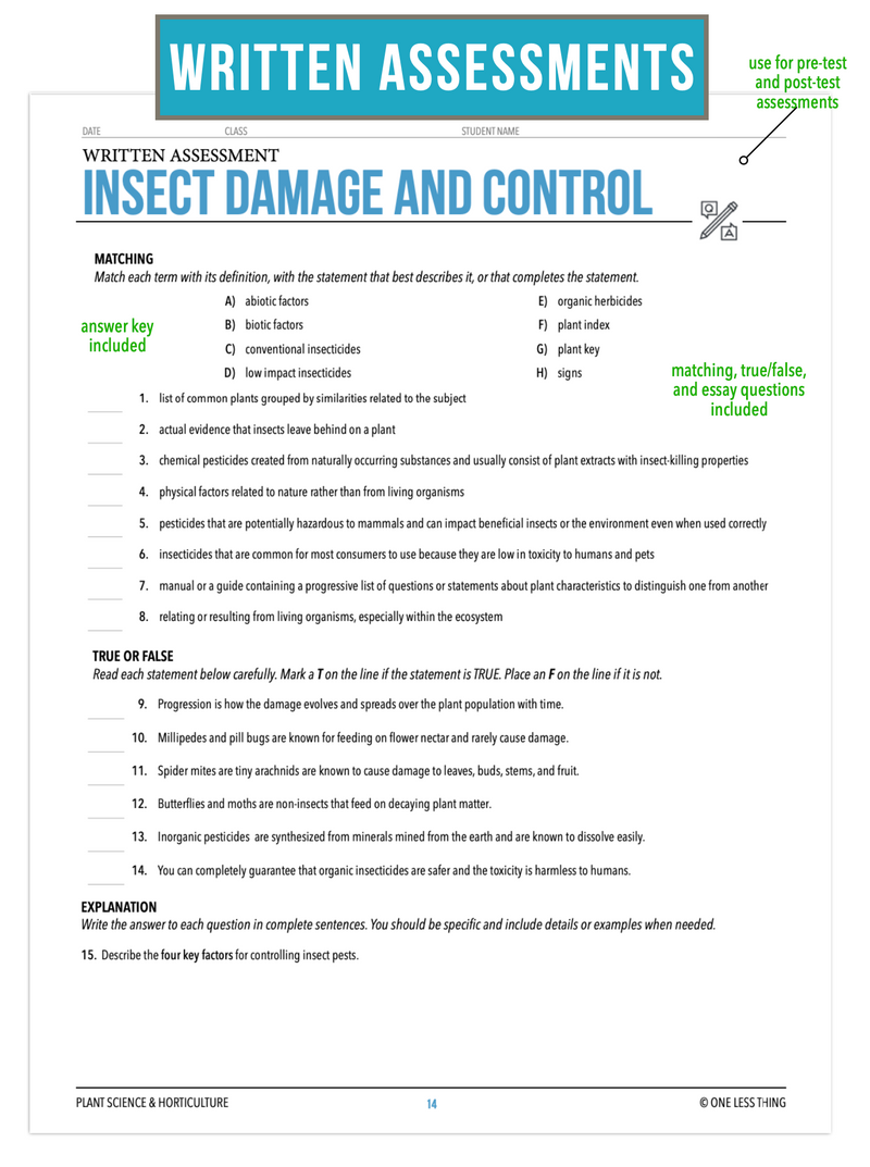 Load image into Gallery viewer, CCPLT10.3 Insect Damage and Control, Plant Science Complete Curriculum