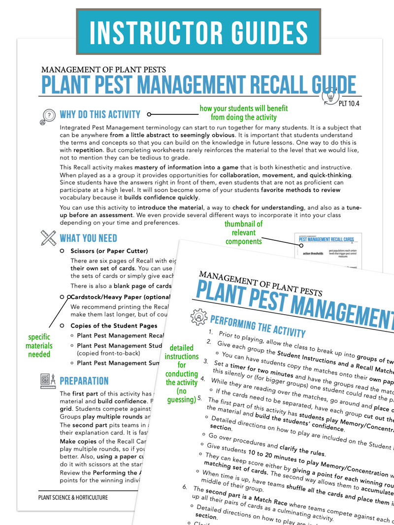 Load image into Gallery viewer, CCPLT10.4 Management of Plant Pests, Plant Science Complete Curriculum