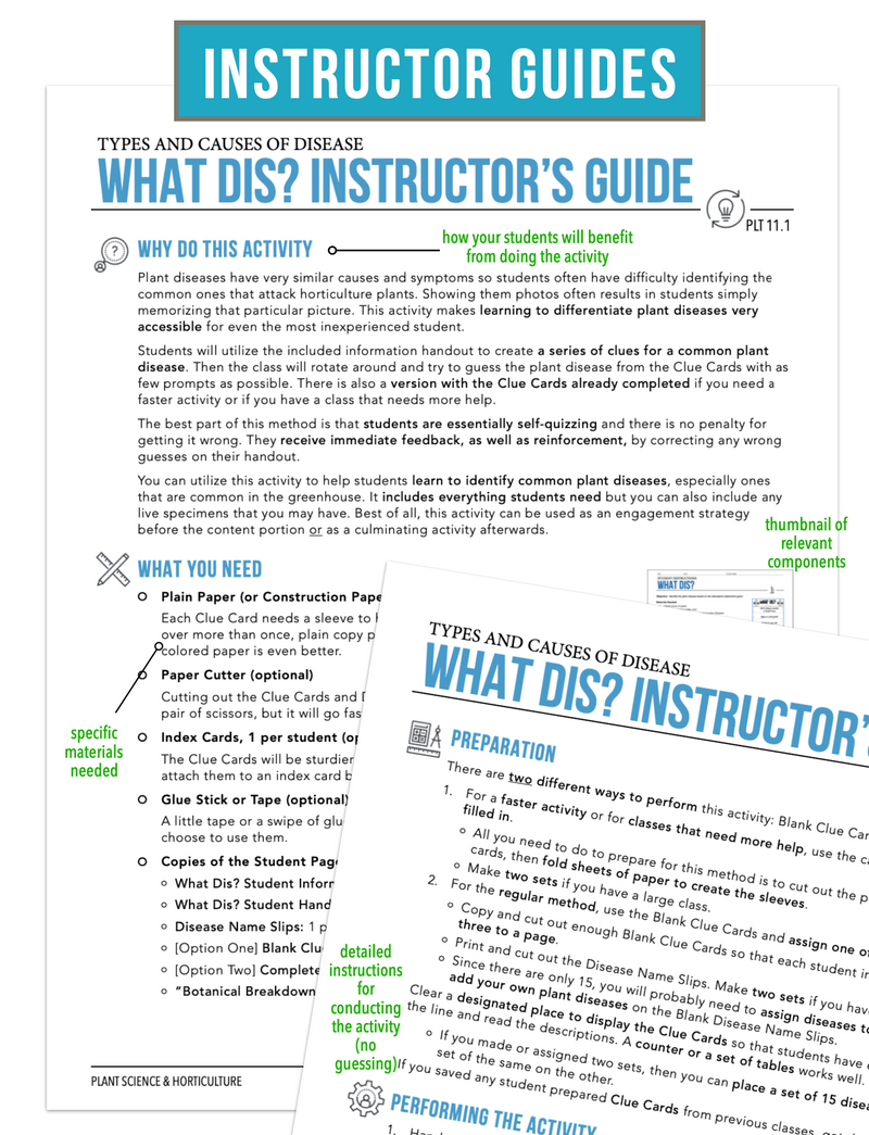 Load image into Gallery viewer, CCPLT11.1 Types and Causes of Disease, Plant Science Complete Curriculum