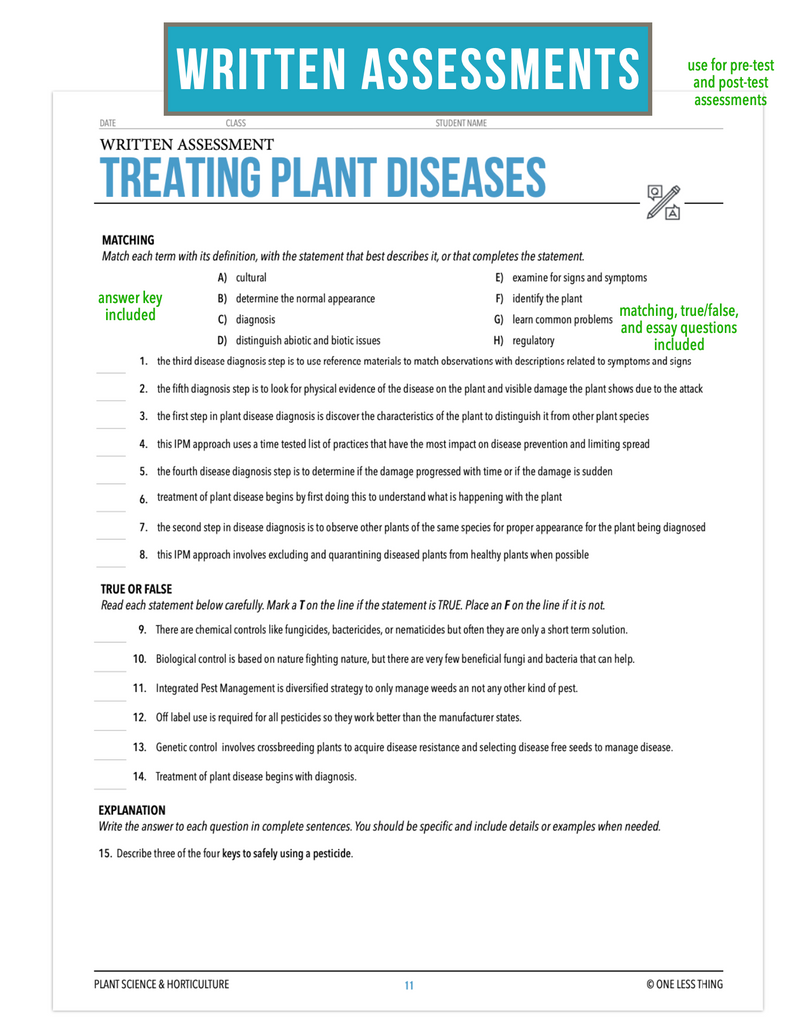 Load image into Gallery viewer, CCPLT11.3 Treating Plant Diseases, Plant Science Complete Curriculum