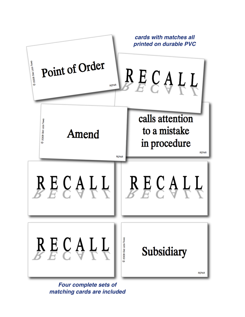 Load image into Gallery viewer, Parliamentary Procedure Recall, Digital download