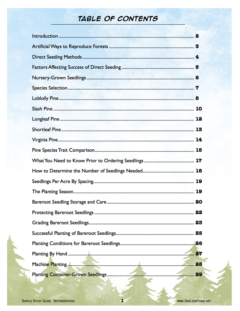 Load image into Gallery viewer, Reforestation, Simple Study Guide