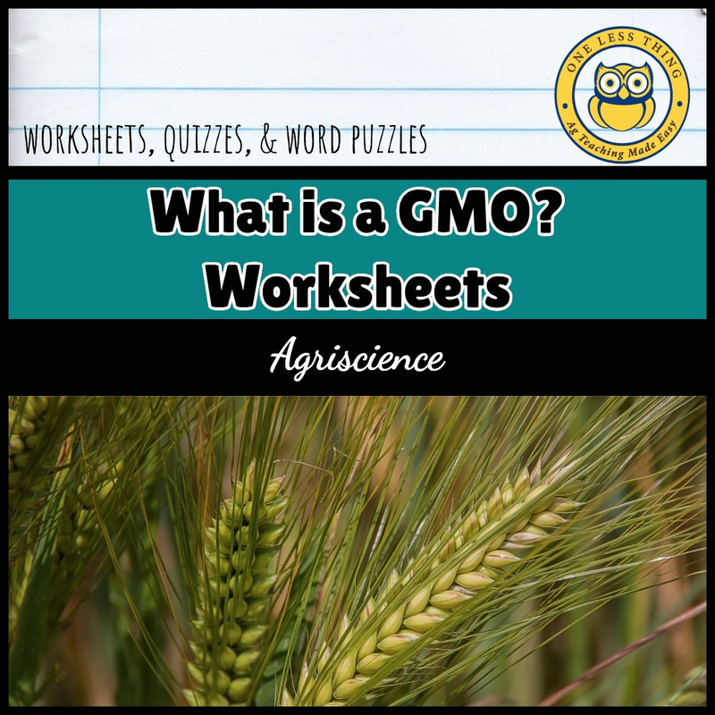 Load image into Gallery viewer, GMO's Worksheet Set, AgTivities download