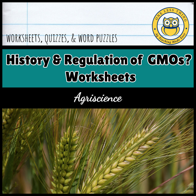 Load image into Gallery viewer, GMO's Worksheet Set, AgTivities download
