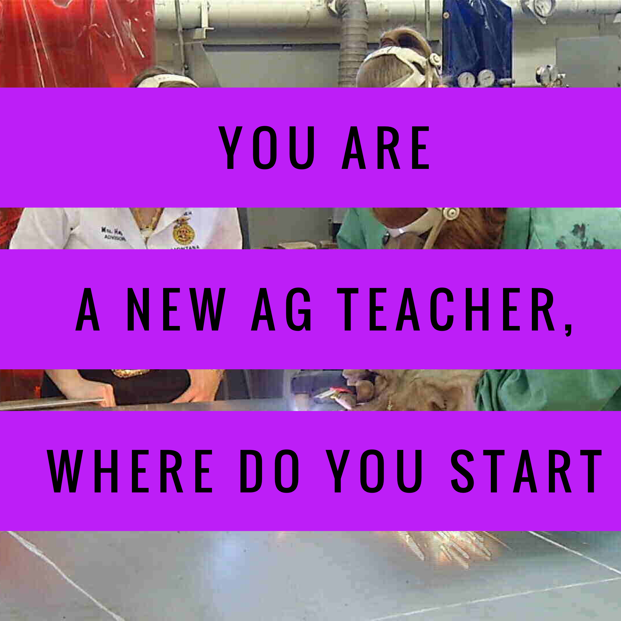 You Are a New Ag Teacher, Where Do You Start?