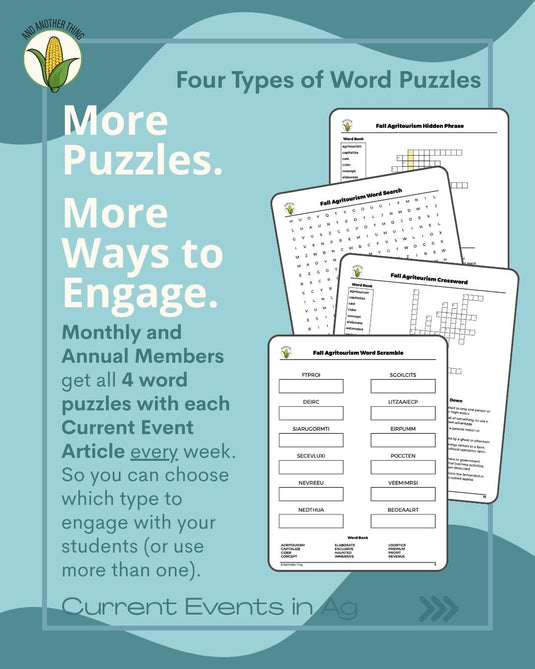 And Another Thing CURRENT EVENTS, Agritourism (ANNUAL)