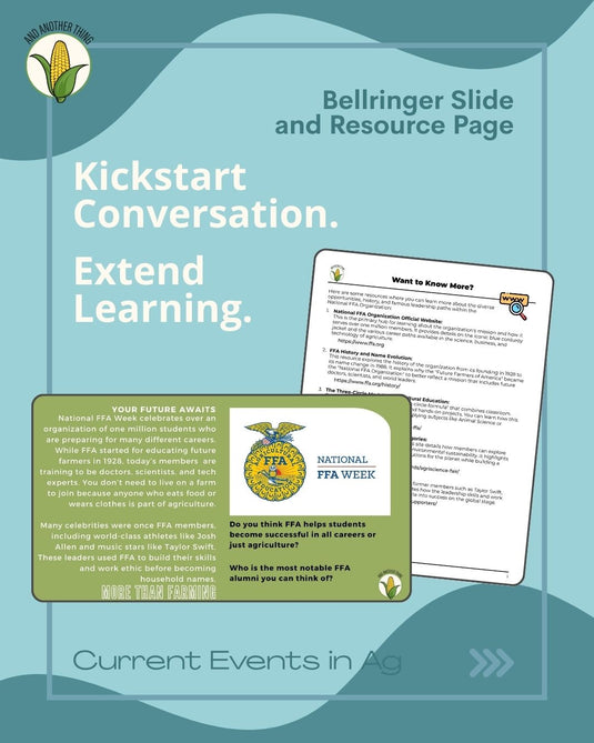 And Another Thing CURRENT EVENTS, FFA Week (MONTHLY)