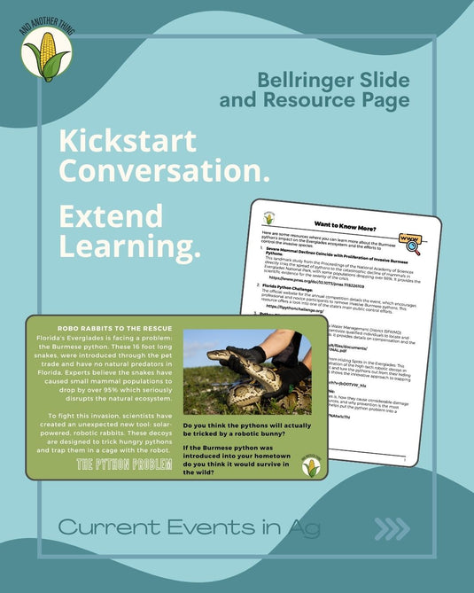 And Another Thing CURRENT EVENTS, Burmese Pythons (ANNUAL)