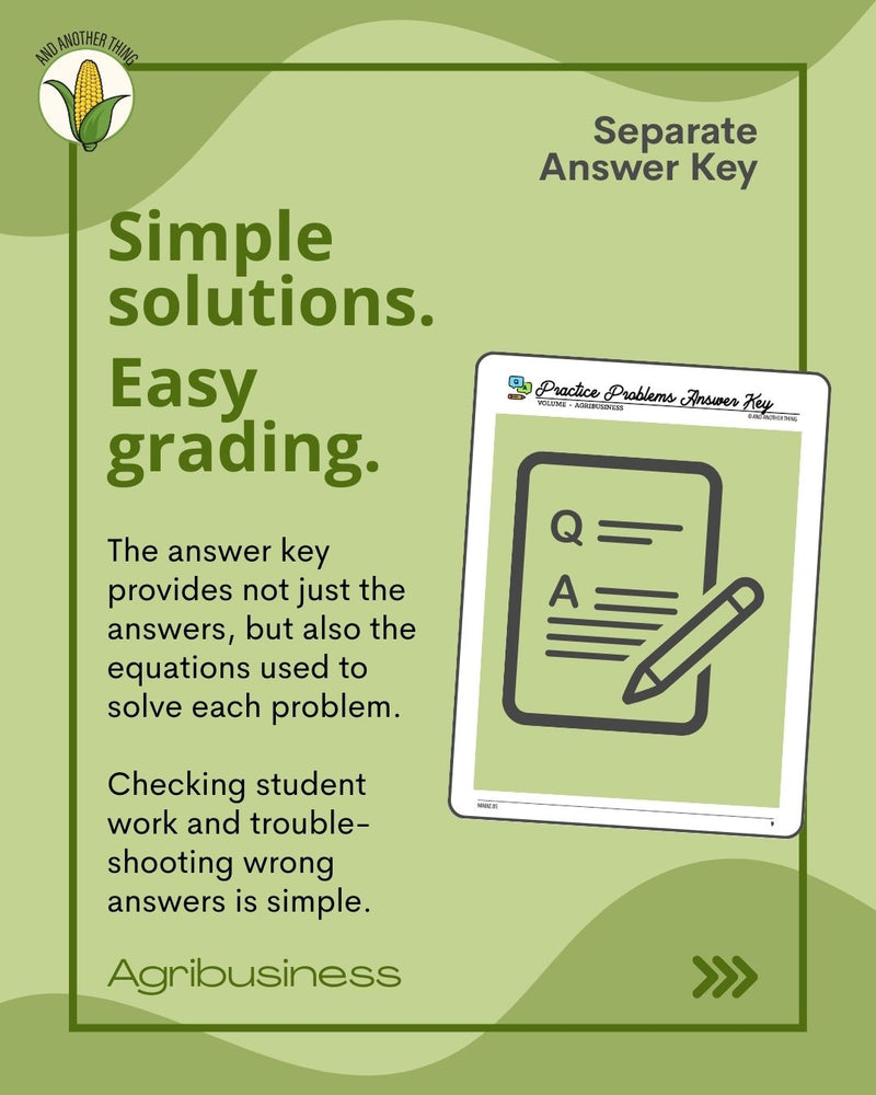 Load image into Gallery viewer, And Another Thing MATH APPLICATION, Agribusiness VOLUME (ANNUAL)
