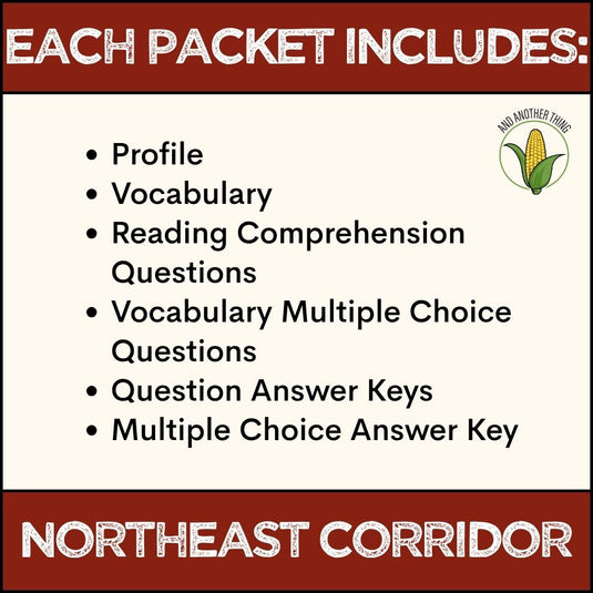 And Another Thing STATE PROFILE, Northeast Corridor (ANNUAL)