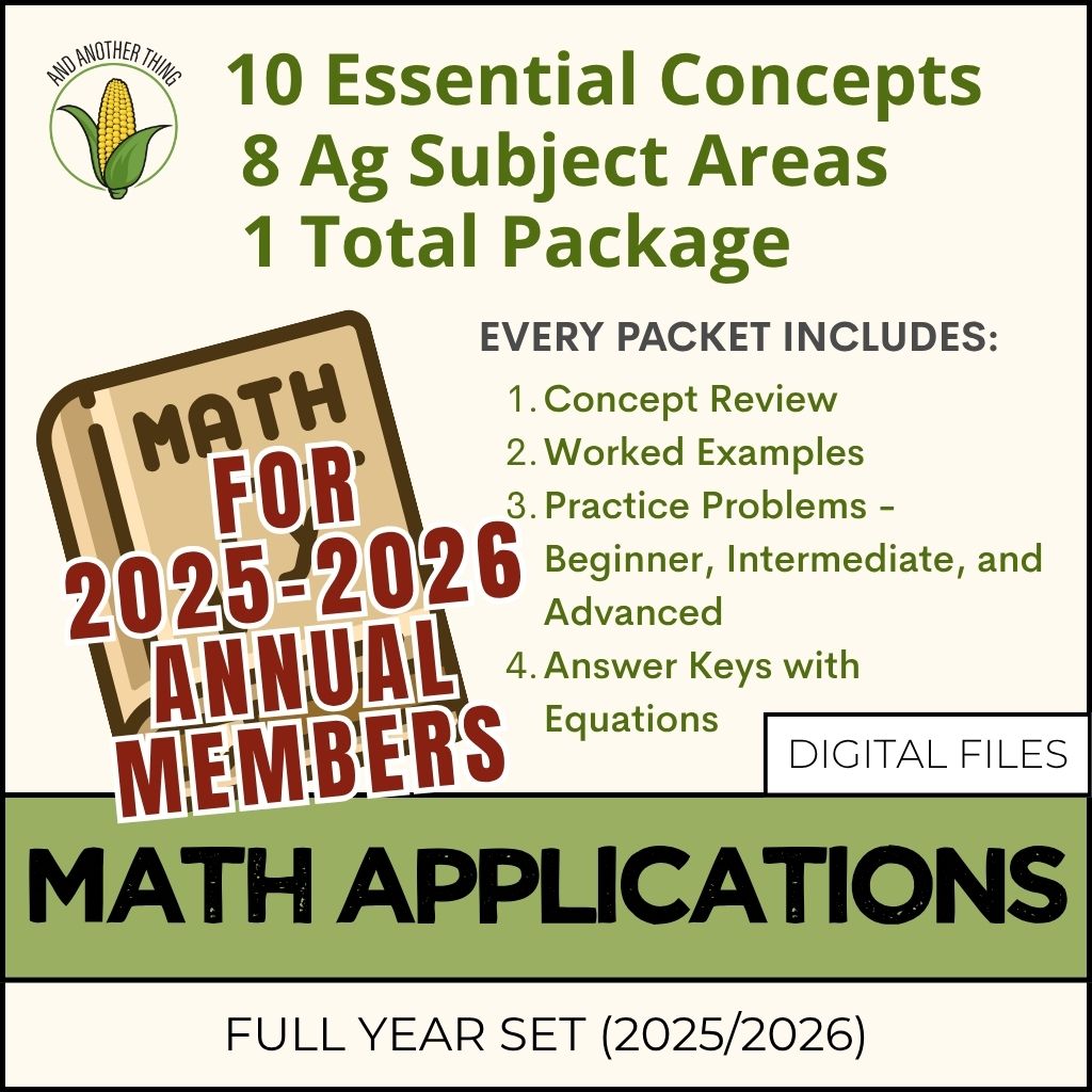 And Another Thing MATH APPLICATIONS, Full Year Set (25/26 Annual Membe ...