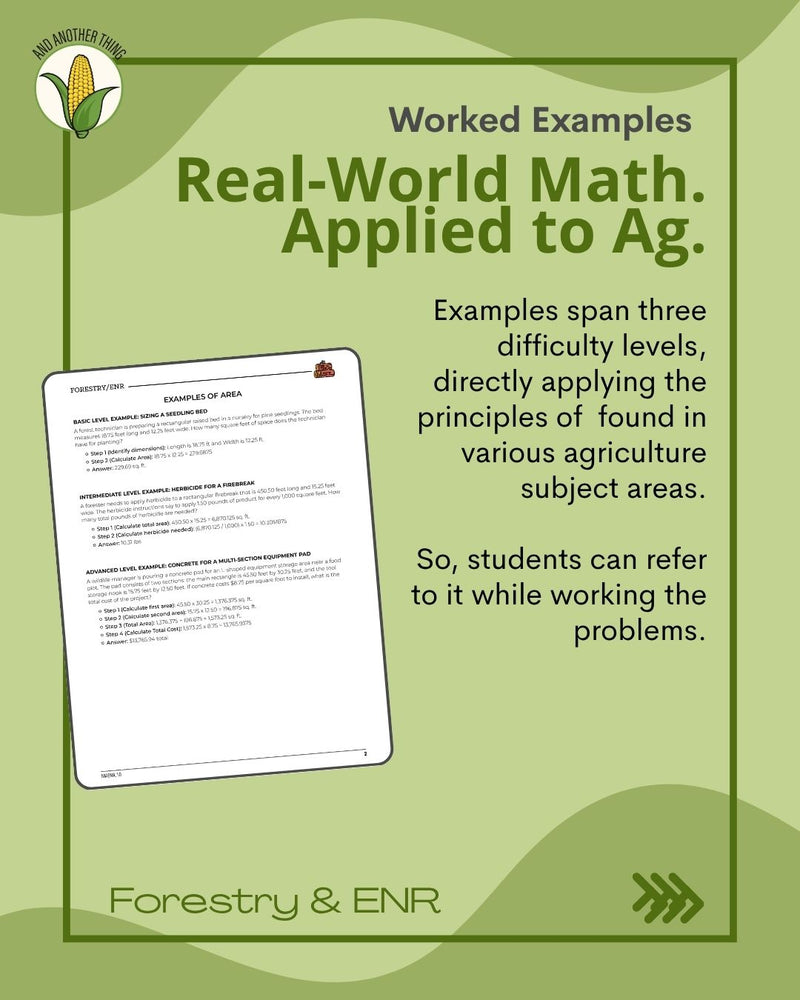 Load image into Gallery viewer, And Another Thing MATH APPLICATION, Forestry ENR AREA (ANNUAL)

