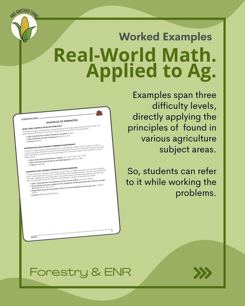 Load image into Gallery viewer, And Another Thing MATH APPLICATION, Forestry ENR PERIMETER (ANNUAL)
