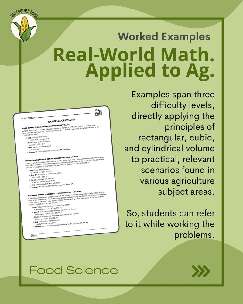 Load image into Gallery viewer, And Another Thing MATH APPLICATION, Food Science VOLUME (ANNUAL)
