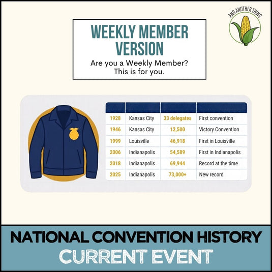 And Another Thing CURRENT EVENTS, National Convention History (WEEKLY)