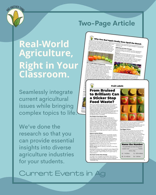 And Another Thing CURRENT EVENTS, Fruit Labels (WEEKLY)