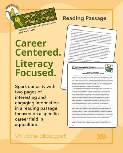 And Another Thing CAREER PROFILE, Wildlife Biologist (ANNUAL)