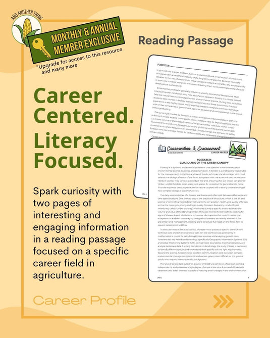 And Another Thing CAREER PROFILE, Forester (ANNUAL)