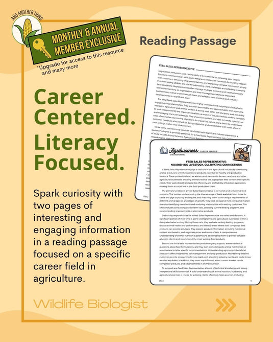 And Another Thing CAREER PROFILE, Feed Sales Rep (ANNUAL)