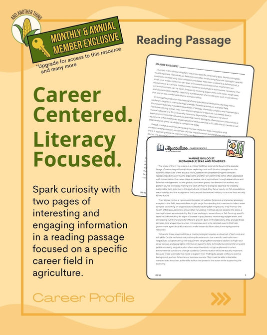 And Another Thing CAREER PROFILE, Marine Biologist (MONTHLY)