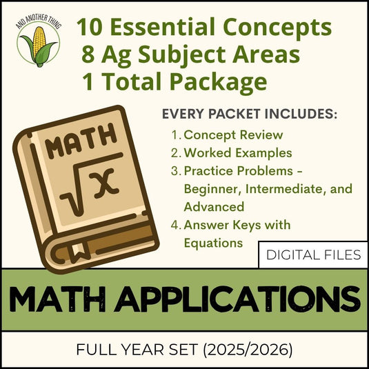 And Another Thing MATH APPLICATIONS, Full Year Set (2025/2026)
