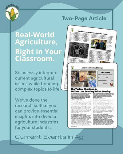 And Another Thing CURRENT EVENTS, Turkey Shortage (FREE)