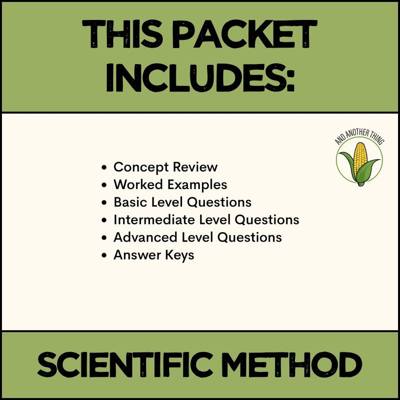 Load image into Gallery viewer, And Another Thing SCIENCE CONCEPTS, The Scientific Method (FREE SAMPLE)
