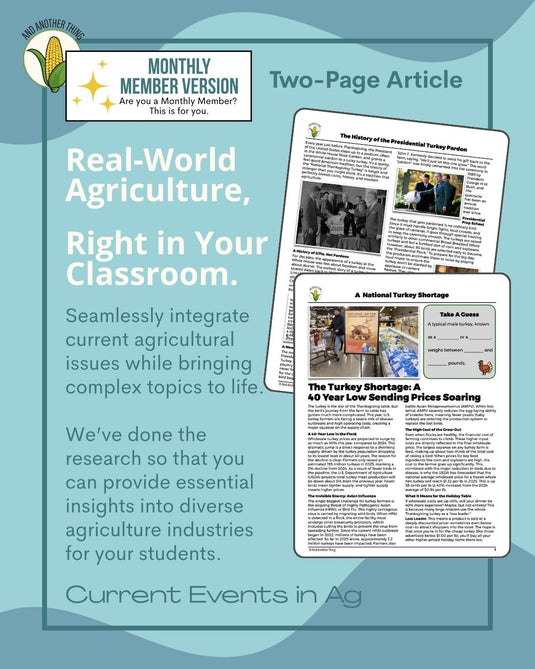 And Another Thing CURRENT EVENTS, Turkey Shortage (MONTHLY)