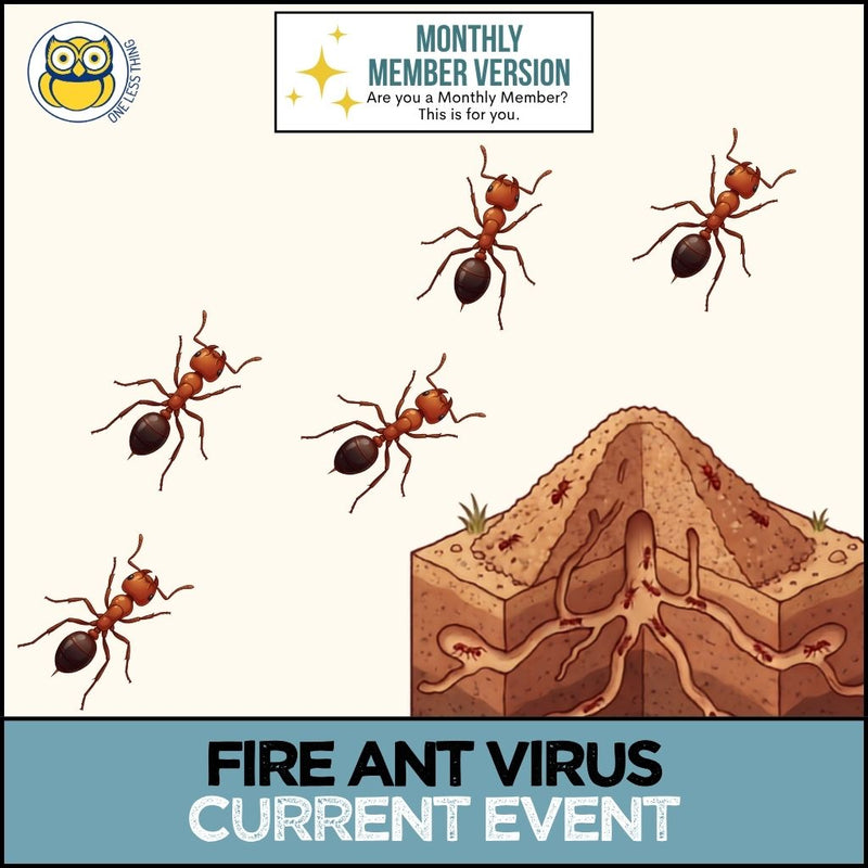 Load image into Gallery viewer, And Another Thing CURRENT EVENTS, Fire Ant Virus (MONTHLY)
