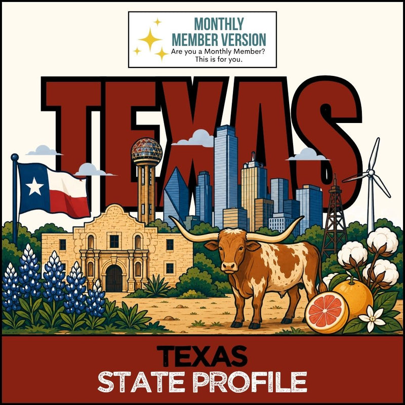 Load image into Gallery viewer, And Another Thing STATE PROFILE, Texas (MONTHLY)
