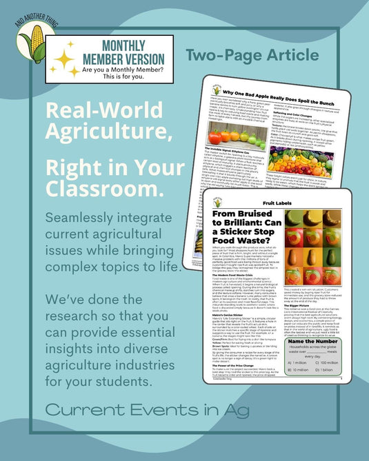 And Another Thing CURRENT EVENTS, Fruit Labels (MONTHLY)