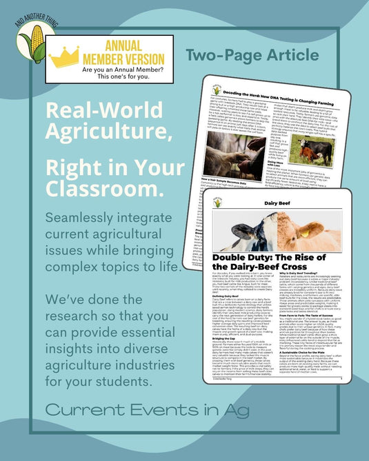 And Another Thing CURRENT EVENTS, Dairy Beef (ANNUAL)