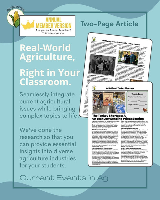 And Another Thing CURRENT EVENTS, Turkey Shortage (ANNUAL)