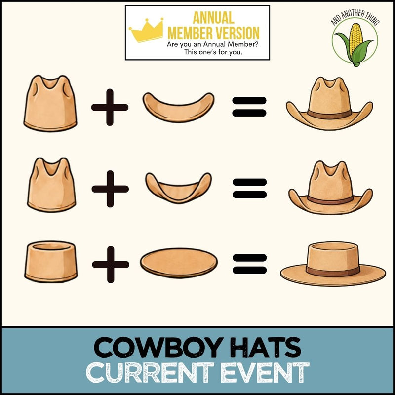Load image into Gallery viewer, And Another Thing CURRENT EVENTS, Cowboy Hats (ANNUAL)
