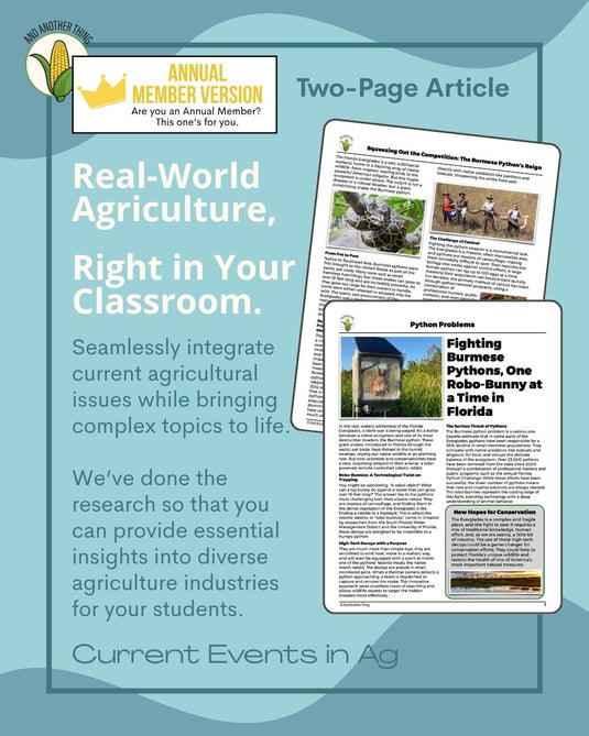 And Another Thing CURRENT EVENTS, Burmese Pythons (ANNUAL)