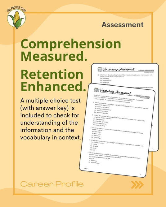 And Another Thing CAREER PROFILE, Extension Agent (ANNUAL)