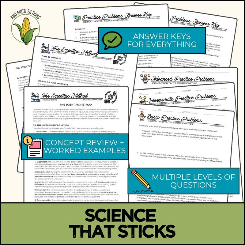 Load image into Gallery viewer, And Another Thing SCIENCE CONCEPTS, The Scientific Method (FREE SAMPLE)
