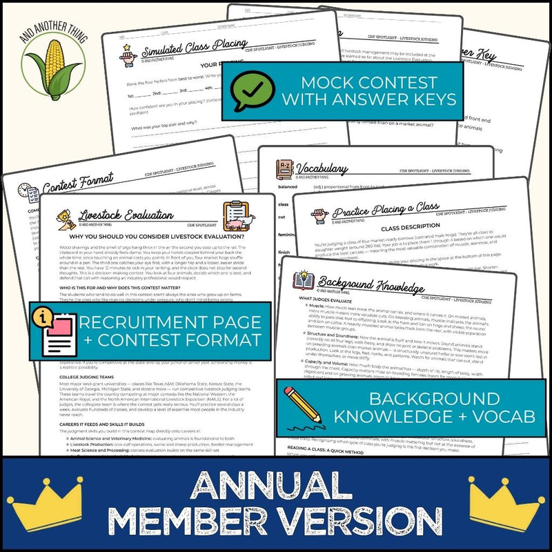 Load image into Gallery viewer, And Another Thing CDE SPOTLIGHT, Livestock Evaluation (ANNUAL)
