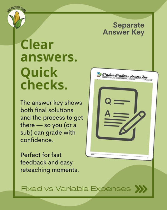 And Another Thing MATH APPLICATION, Personal Finance EXPENSES (ANNUAL)